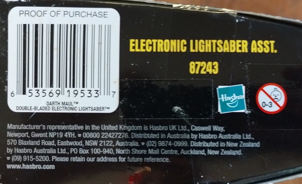 Hasbro 2006 Darth Maul Double Bladed Electronic Lightsaber New