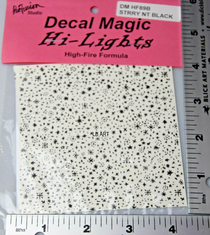 DECAL MAGIC HI-LIGHTS STARRY NIGHT BLACK ENAMEL HIGH-FIRE