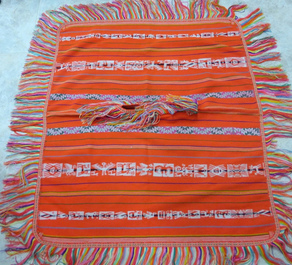 Peruvian Andean Original Paqos Poncho