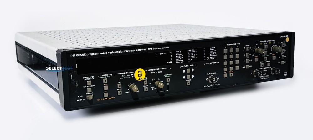 PHILIPS PM6654C HIGH RESOLUTION FREQUENCY COUNTER, DC to 120 MHz (REF.: 491N)