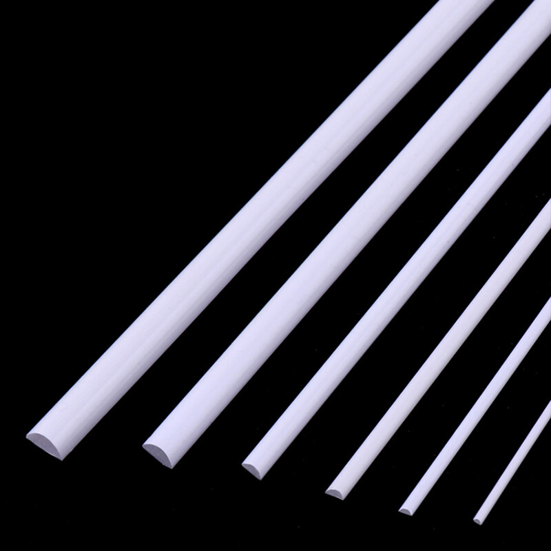ABS Styrene Half Round Bar Section Architecture Model Making Strips 2mm to 8mm