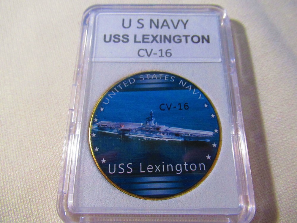 US NAVY - USS LEXINGTON CV-16 Challenge Coin