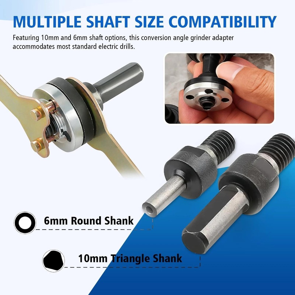 10pc Conversion Angle Grinding Adapter Connecting Rod Kit for Electric Drill,...