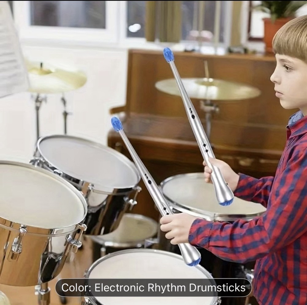 Electronic Drumsticks Percussion Drumsticks Air Percussion Sticks Silver