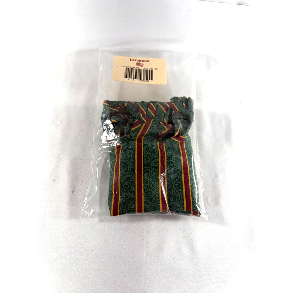 Longaberger Cranberry Basket Stripe Liner #285098