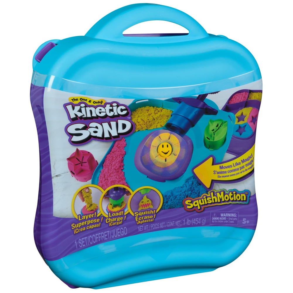 Kinetic Sand, SquishMotion, Easter Basket Stuffers, Includes 1lb Moldable Pla...