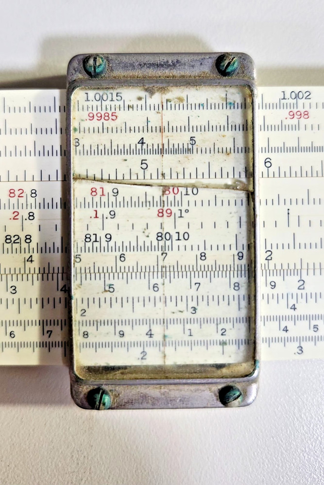 Vintage Frederick Post (POST) 1460 Versalog Slide Rule w/ Leather Case
