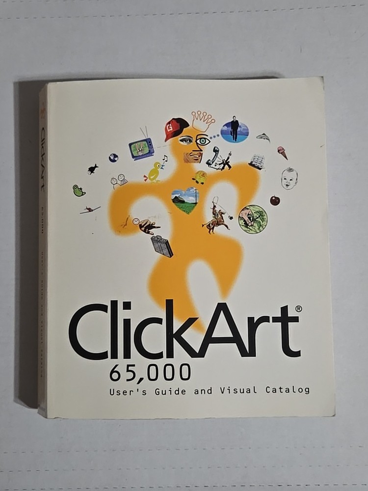 Vintage Broderbund ClickArt 65000 User's Guide And Visual Catalog
