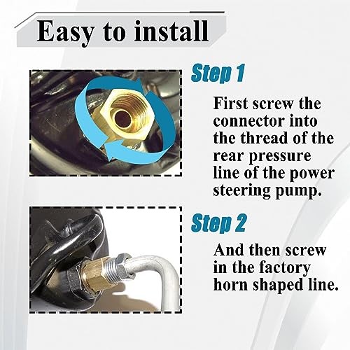 LS Swap Power Steering Pump Line Fitting Replacement Part, Use to Convert