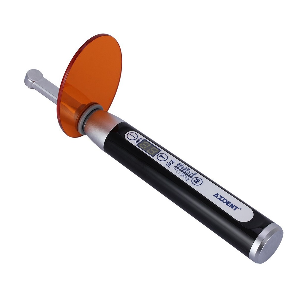 AZDENT Dental Wireless LED plus105 Curing Light Lamp 1 Second Curing 2500 mw/cm²