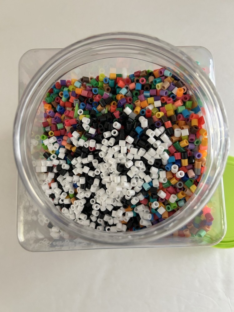 Perler Jar Of Beads Multicolor Open Container As Is