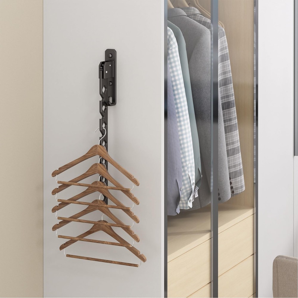 Wall Mounted Clothes Drying Rack, Wall Clothes Hanger Foldable, Laundry Hanger