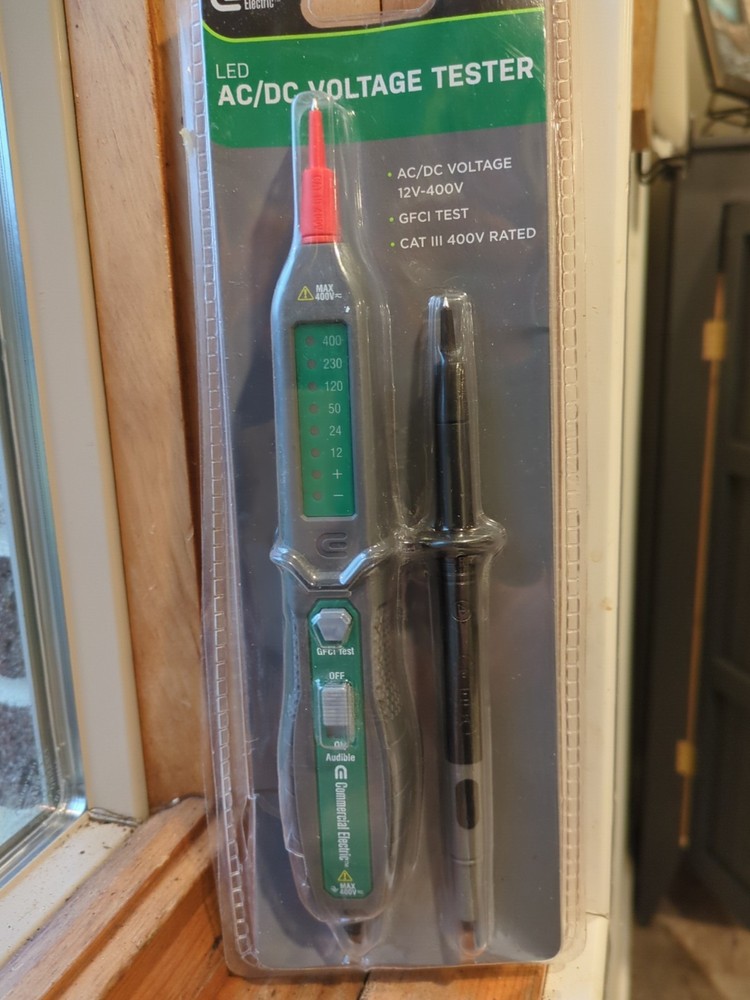 Commercial Electric LED AC/DC Voltage Tester