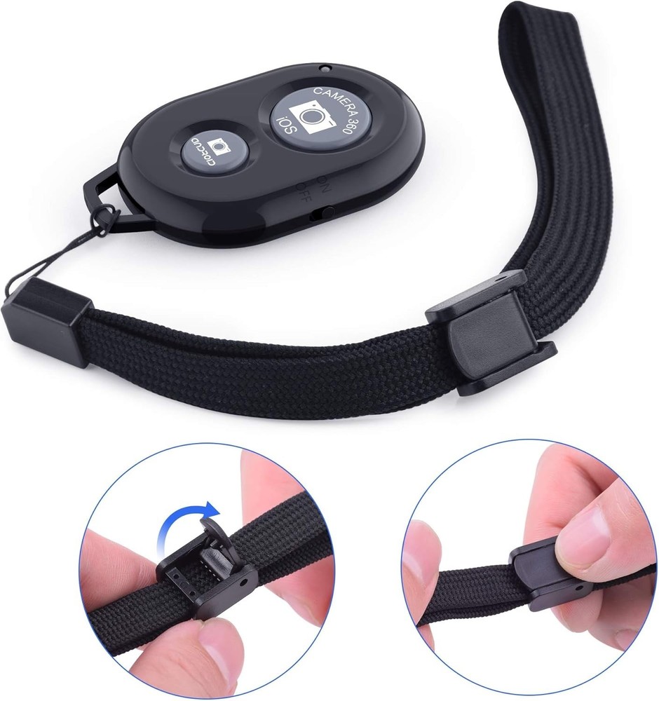 Wireless Camera Remote Shutter for Smartphones 2 Pack, Wireless Phone Camera ...