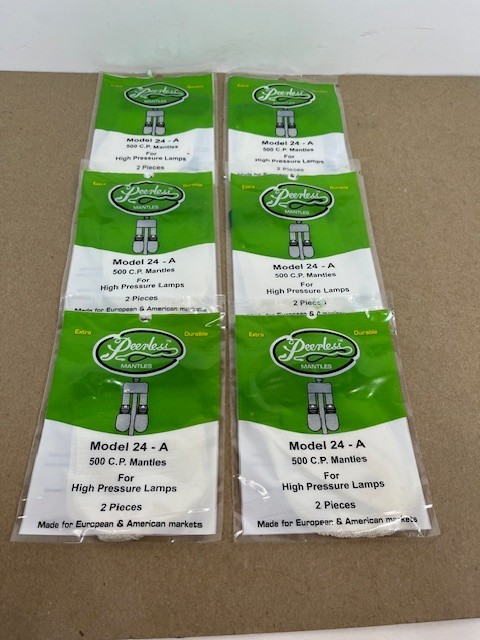 Peerless 24-A Mantles. Two per pack. 6 Packs.