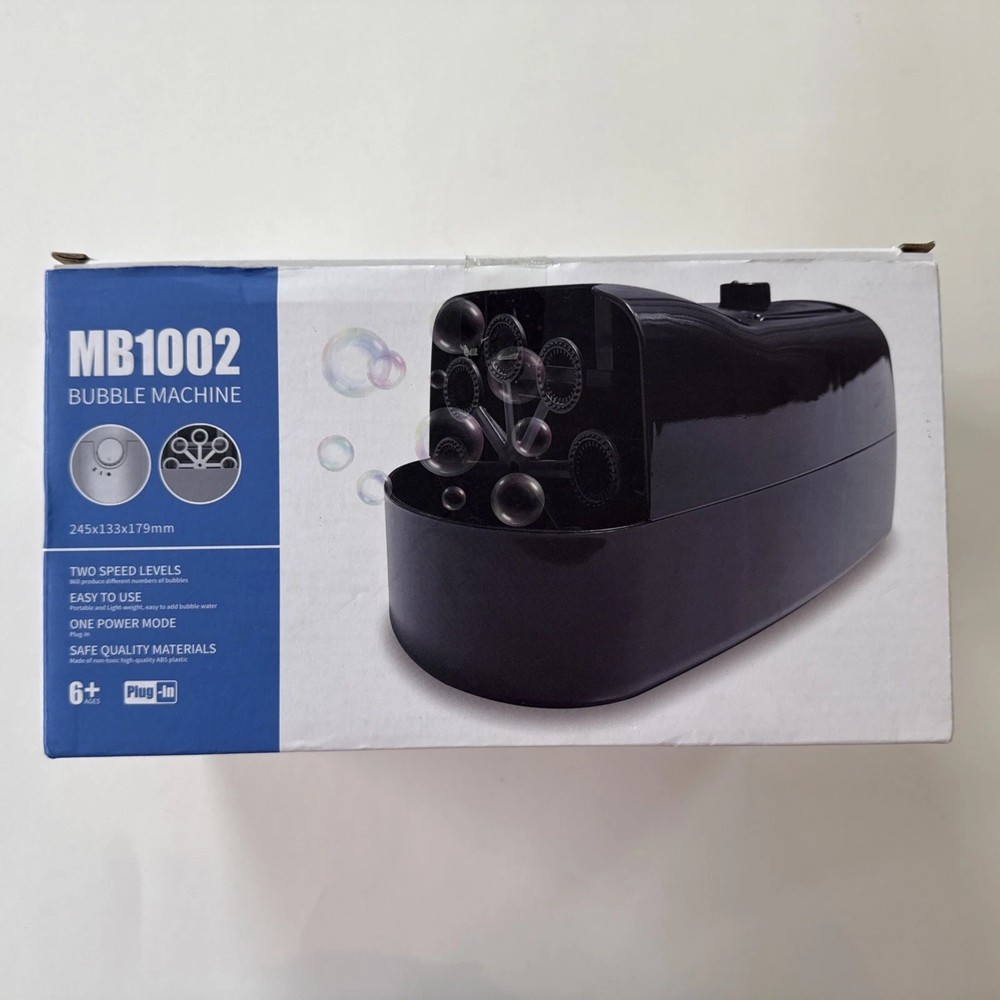 Automatic NIB Bubble Machine Maker Portable Light Plug-in  Parties Pool  MB1002