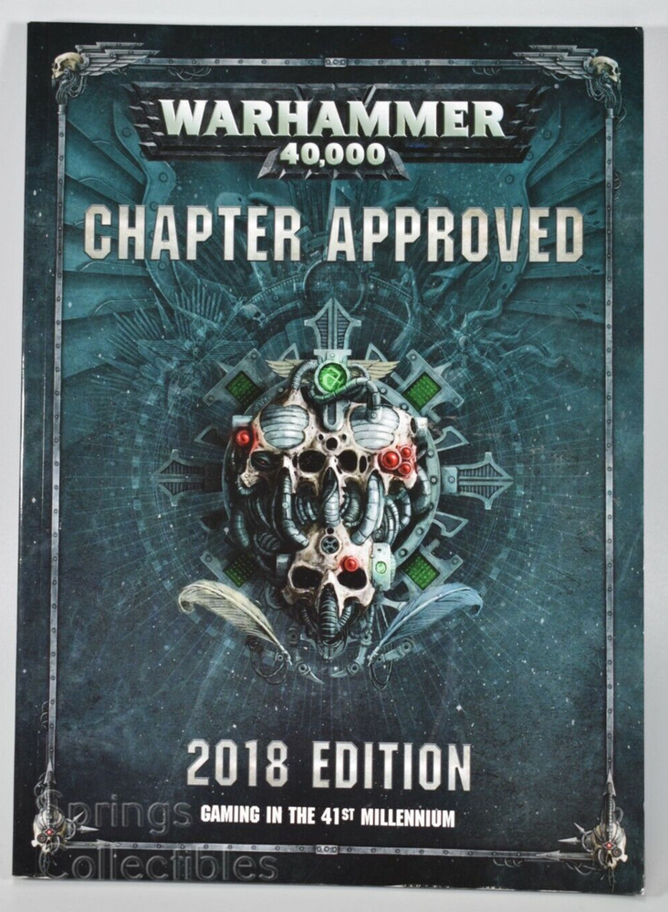 GW Citadel Warhammer 40k Chapter Approved 2018