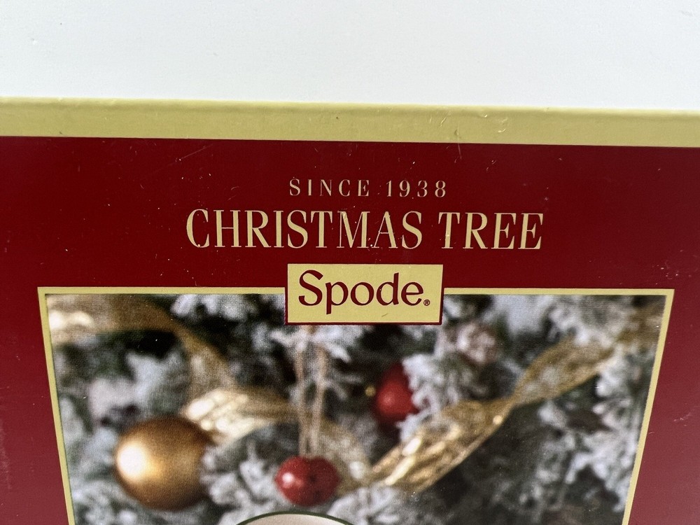 Spode NIB Heart Shaped Christmas Tree Bowl 4.75”