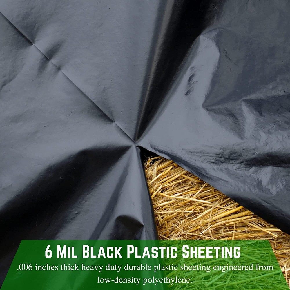 Poly Cover - 6 Mil Black Plastic Sheeting