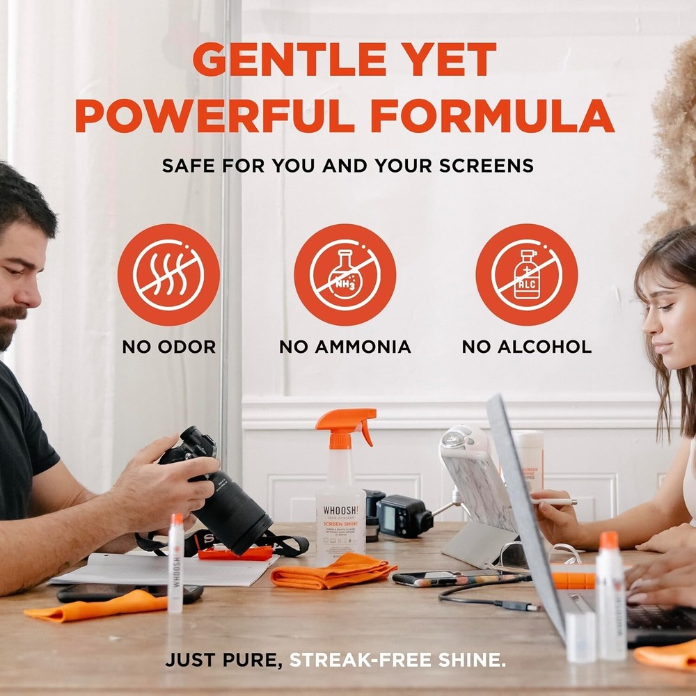 16.9 Fl Oz Screen Cleaner Kit with Eco-Friendly Microfiber Cloth for All Devices