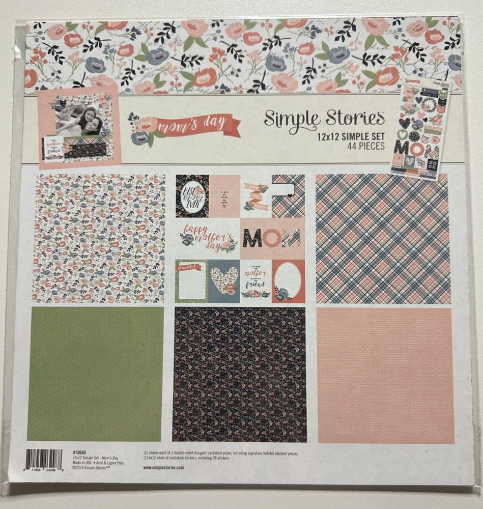 Simple Stories 12 x 12 Simple Sets-Multiple Variations Available-You Choose