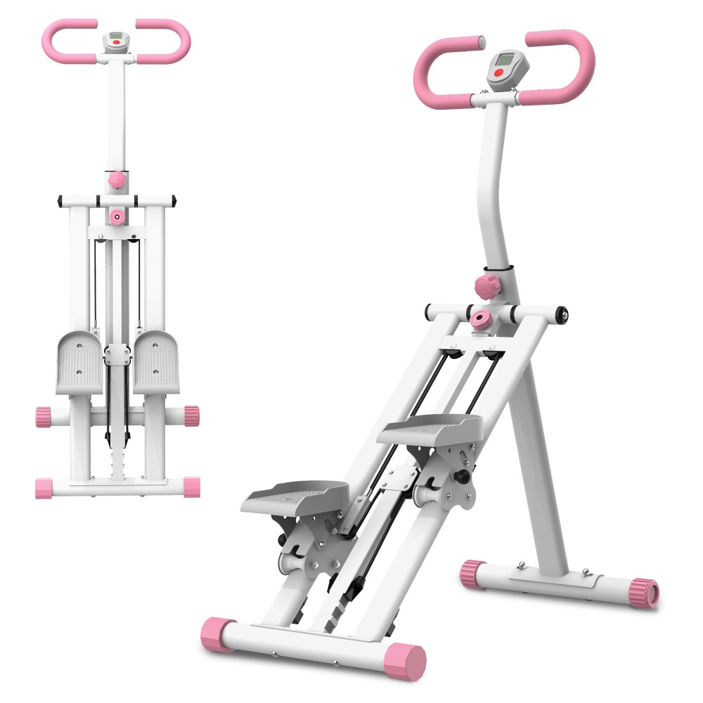 Vertical Climber Stepper- Full-Body Workout with Resistance & Adjustable Handles