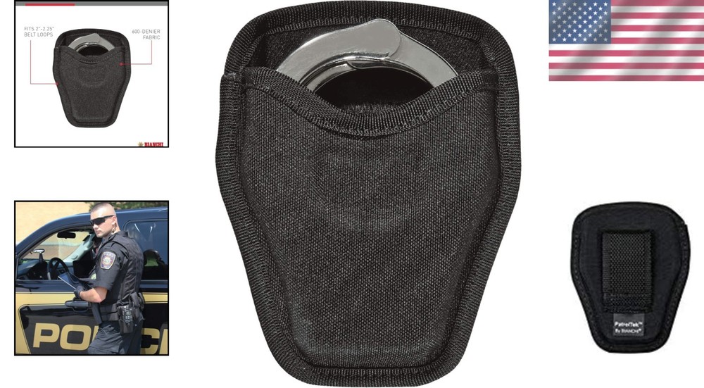 600-Denier Nylon Handcuff Case - Precision Molded for Easy Access & Security