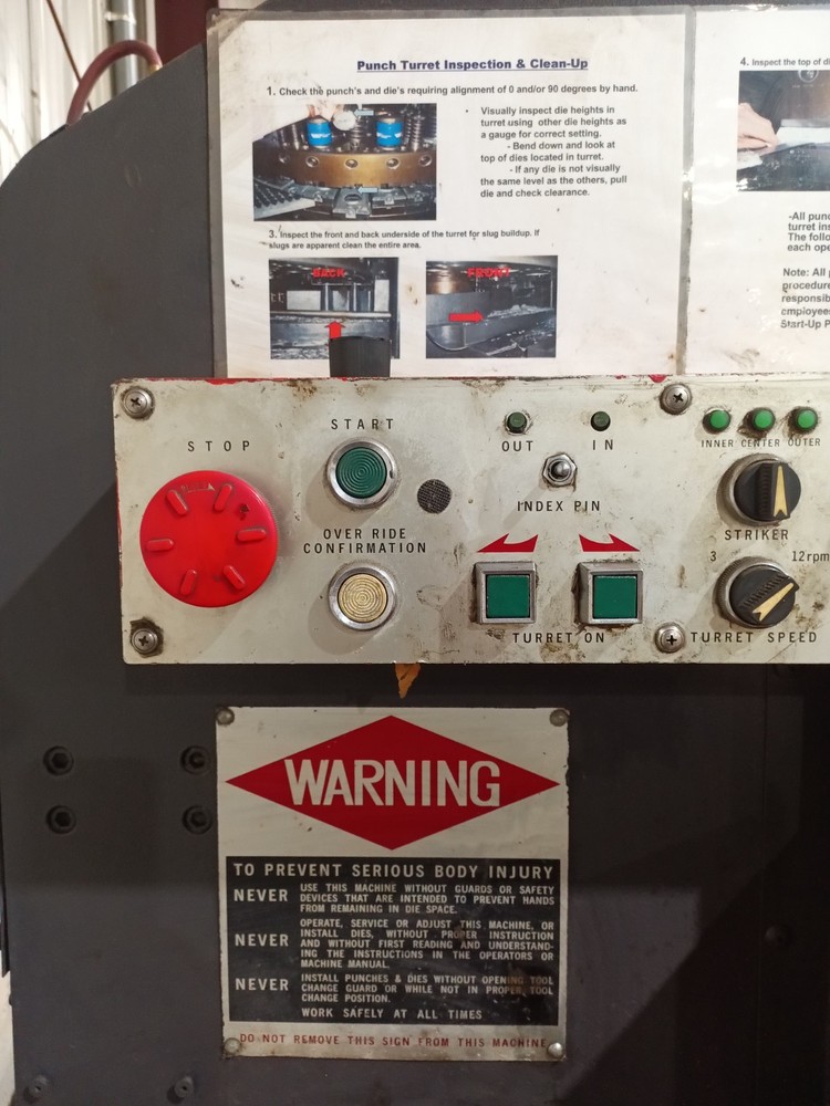 TWO Operational 1988 & 1987 Amada Pega 357 CNC Turret Punch press. BOTH run!