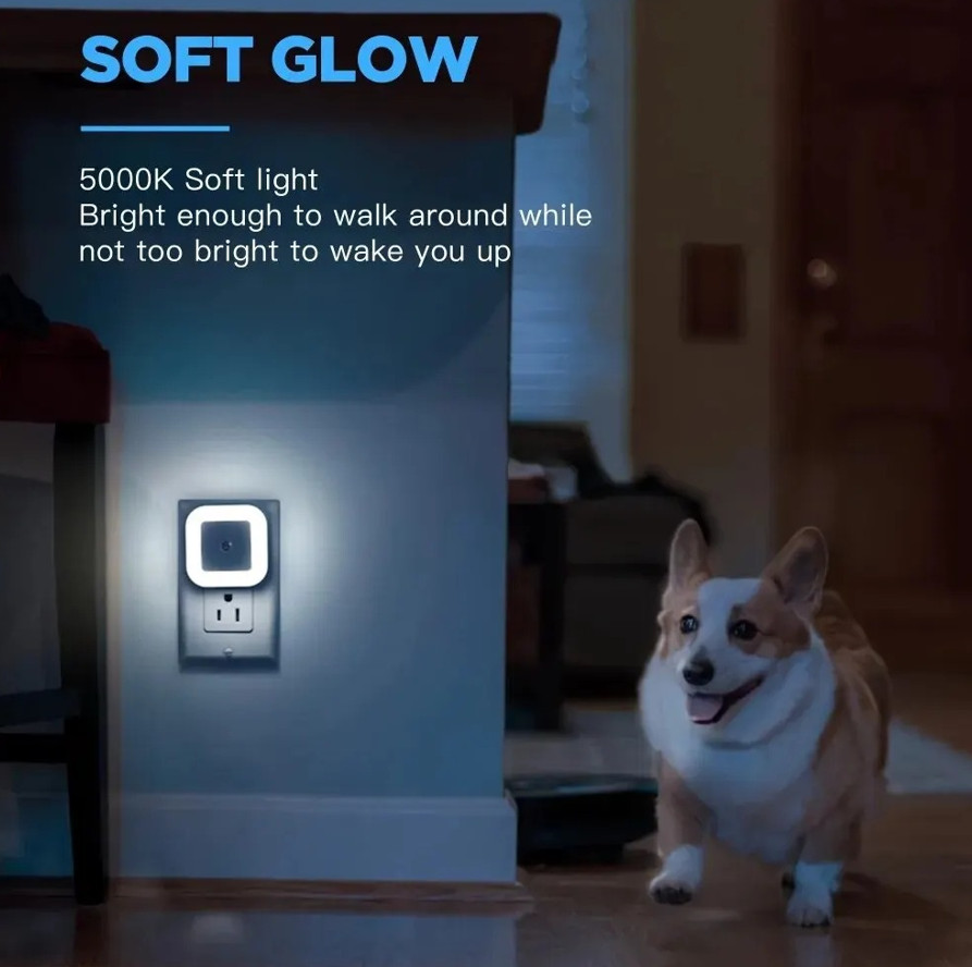 1pc Intelligent LED Induction Night Light Auto Sensor - Creative Night Light