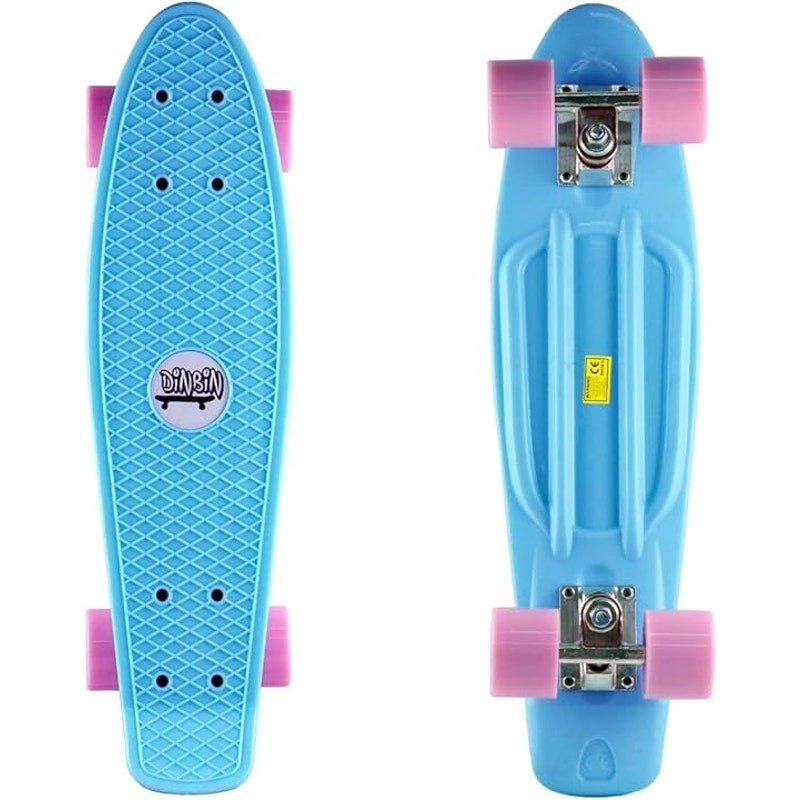 New No Box Mini Skateboard 22” Blue Dinbin