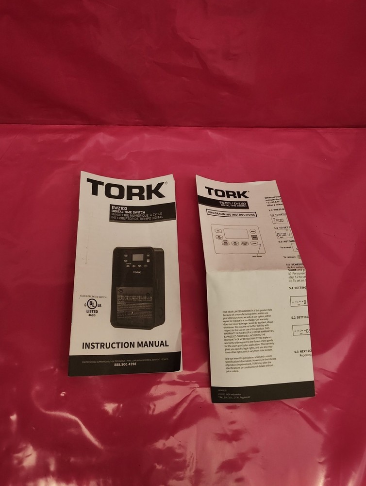 Brand New TORK Timer Control for Lighting...7 DAYS!!
