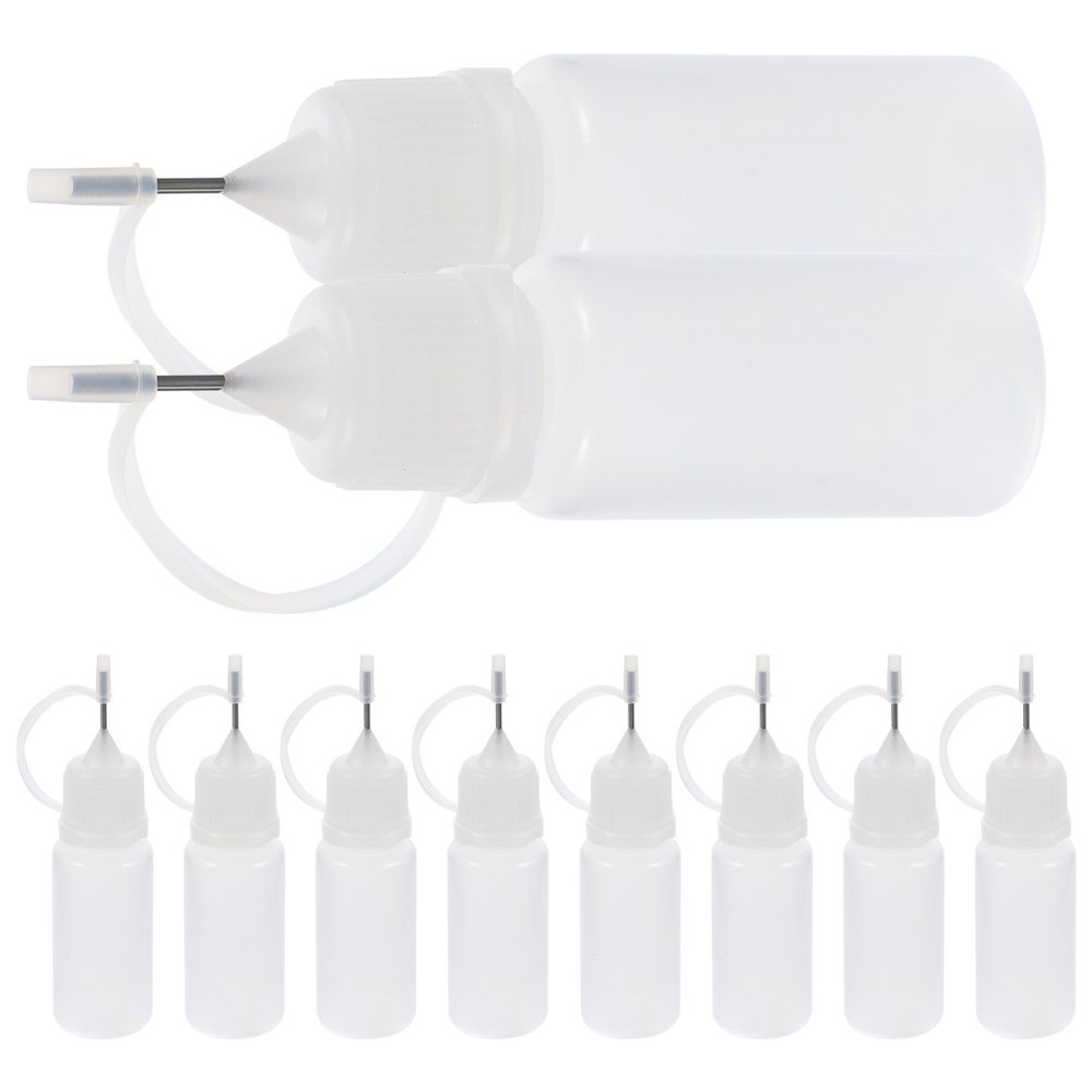 10 Pcs Squeeze Bottle Applicator Glue Precision Nozzle with Crafts