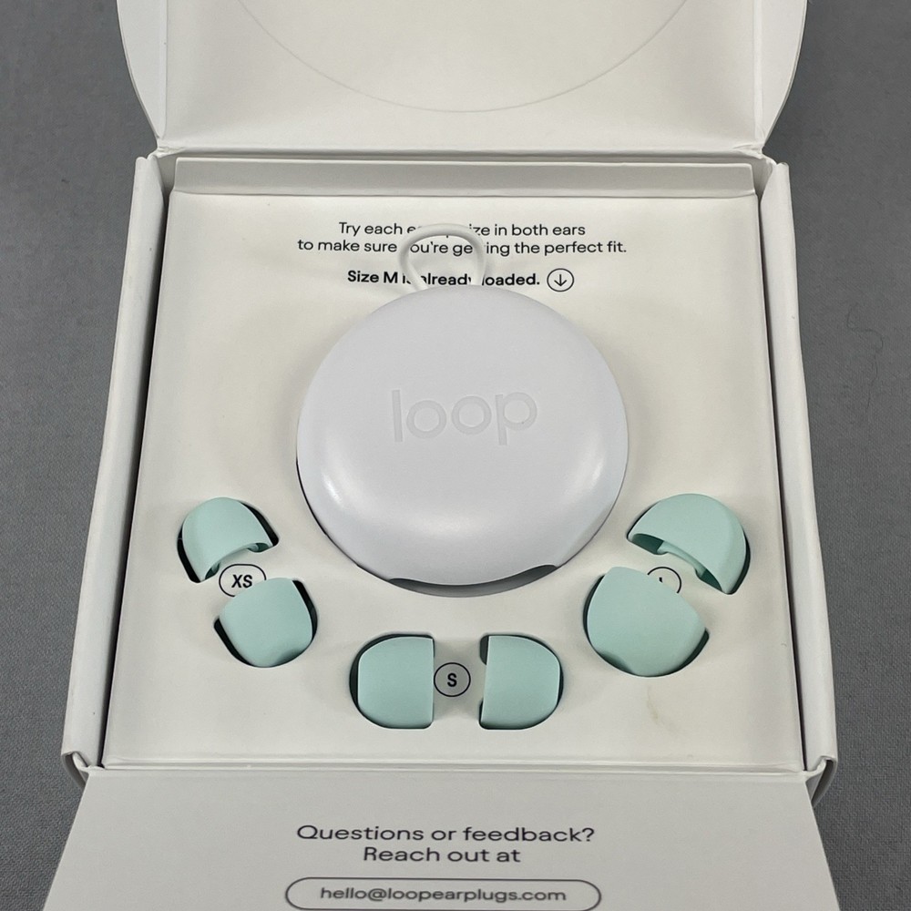 Loop Quiet 2 Earplugs Mint Color SNR 24 NRR 14 New Open Box