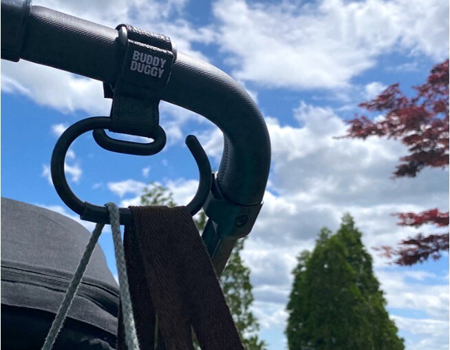 buddy duggy stroller hook nonslip - black
