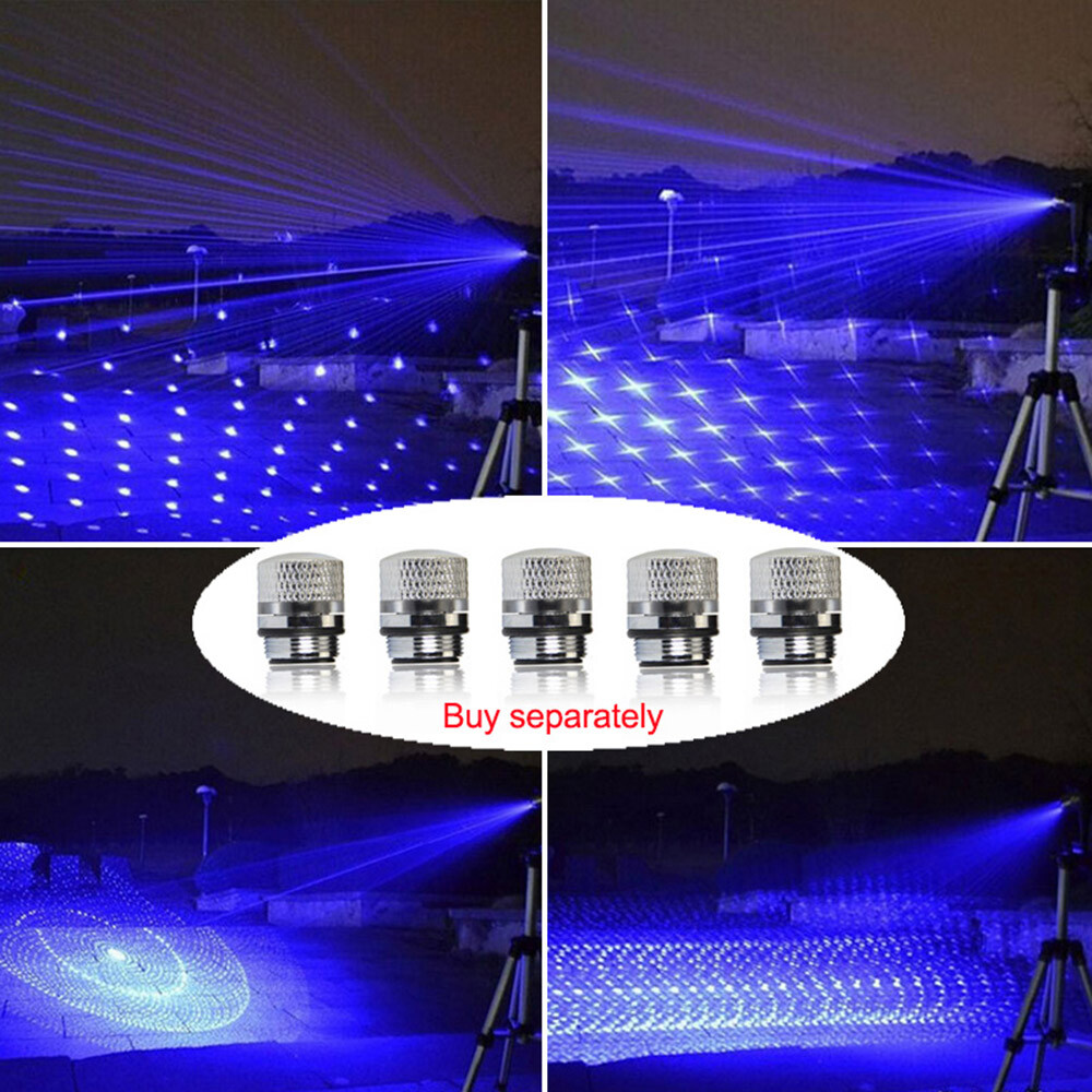 LMM6B Adjustable Focus 450nm Blue Laser Pointer Visible Beam Light & AL Case
