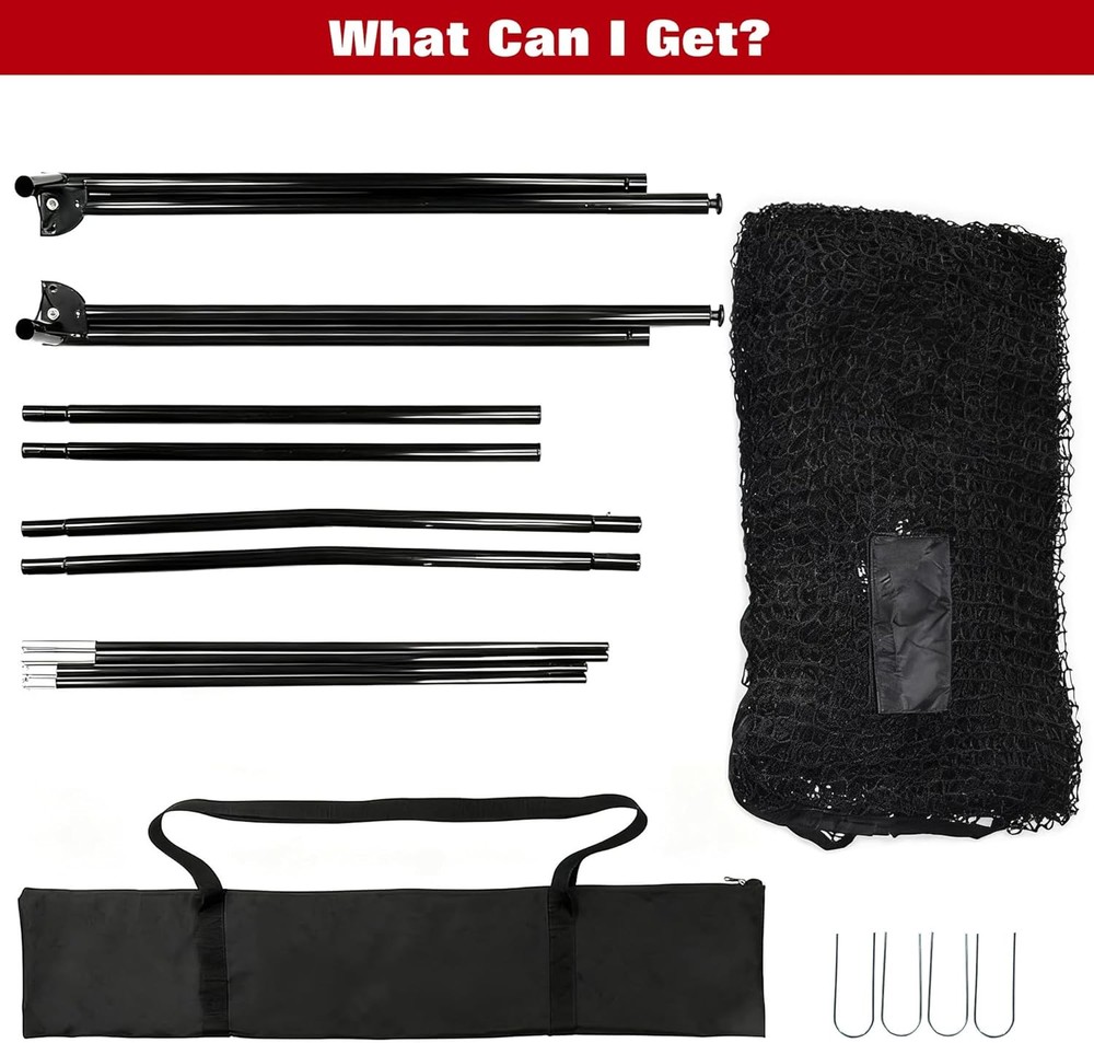 GRAVEE 10x7FT Golf Practice Net Portable Hitting Training Equipment Carry Bag