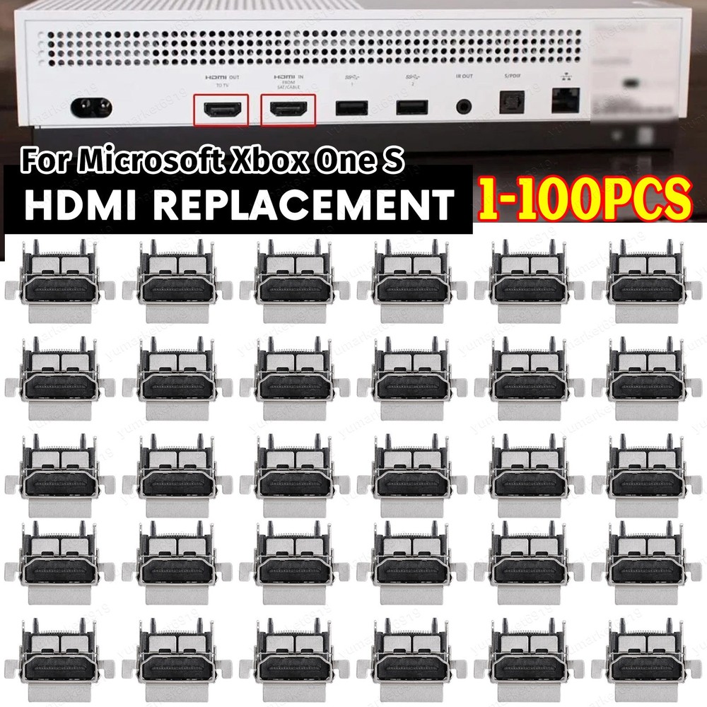 For Microsoft Xbox One S Replacement HDMI 2.1 Port Connector Dock Socket LOT
