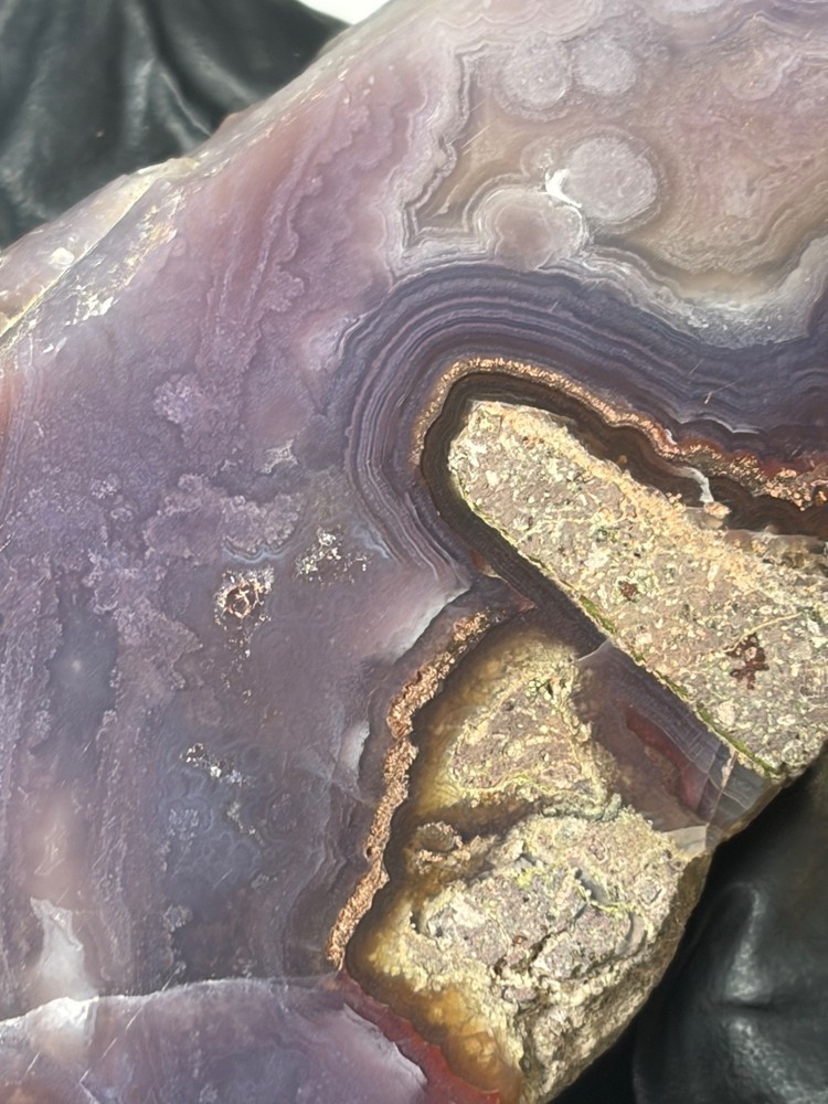 Rare Royal Aztec Lace Agate polished
