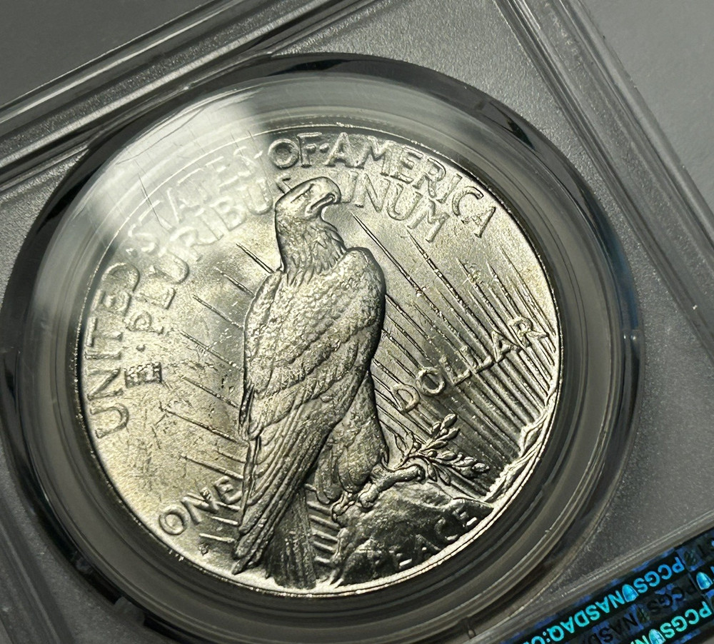 1934 S PEACE DOLLAR PCGS MS 64+ / SHARP WHITE COIN