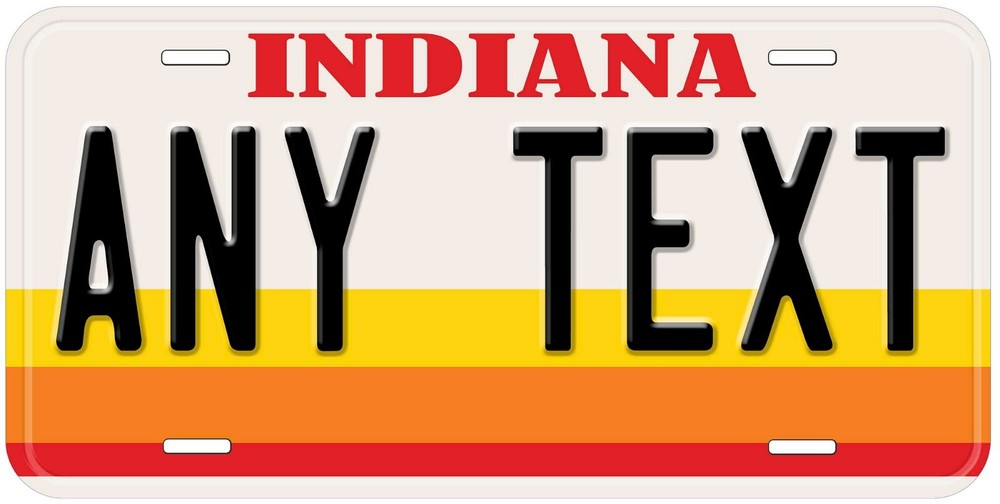 Indiana 1981 Personalized Car License Plate Any Text