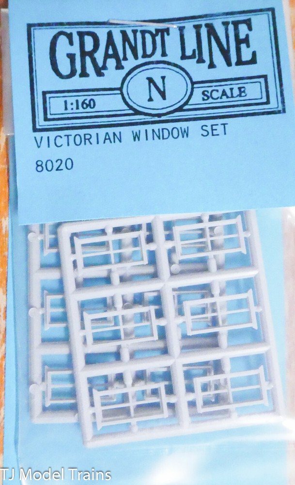 Grandt Line N #8020 Windows -- Victorian Set (Plastic)