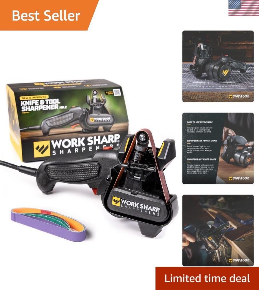 Knife and Tool Sharpener with extra replacement belts