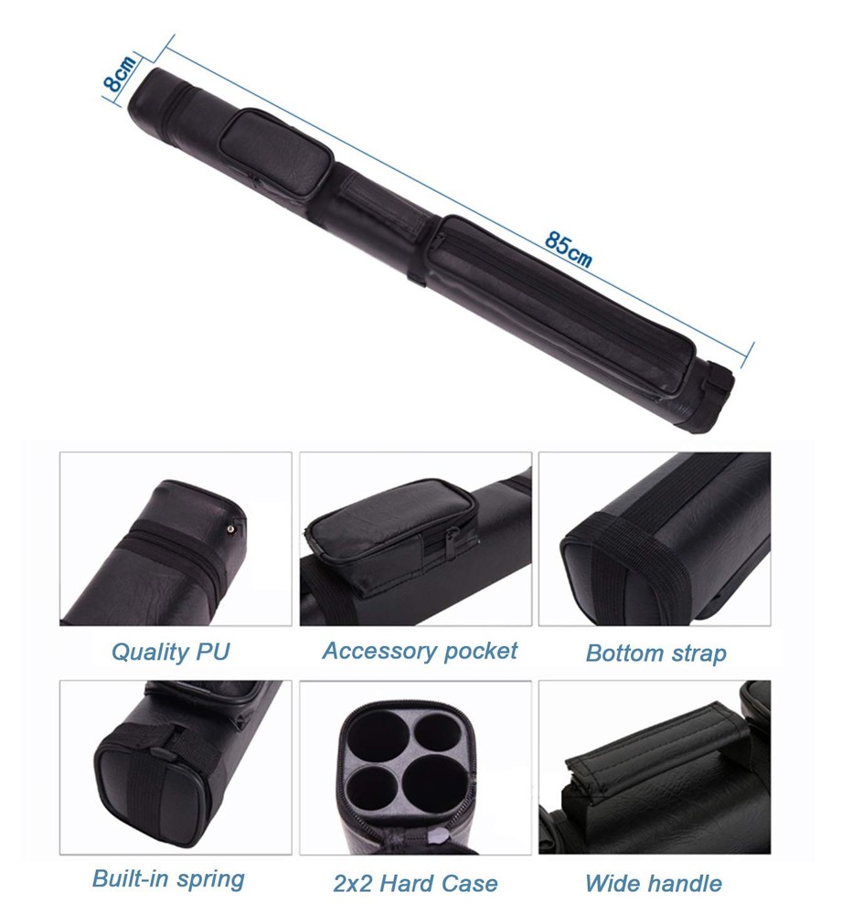 Cuppa Pool Cue Case 2x2 Billiard Stick Carrying Case