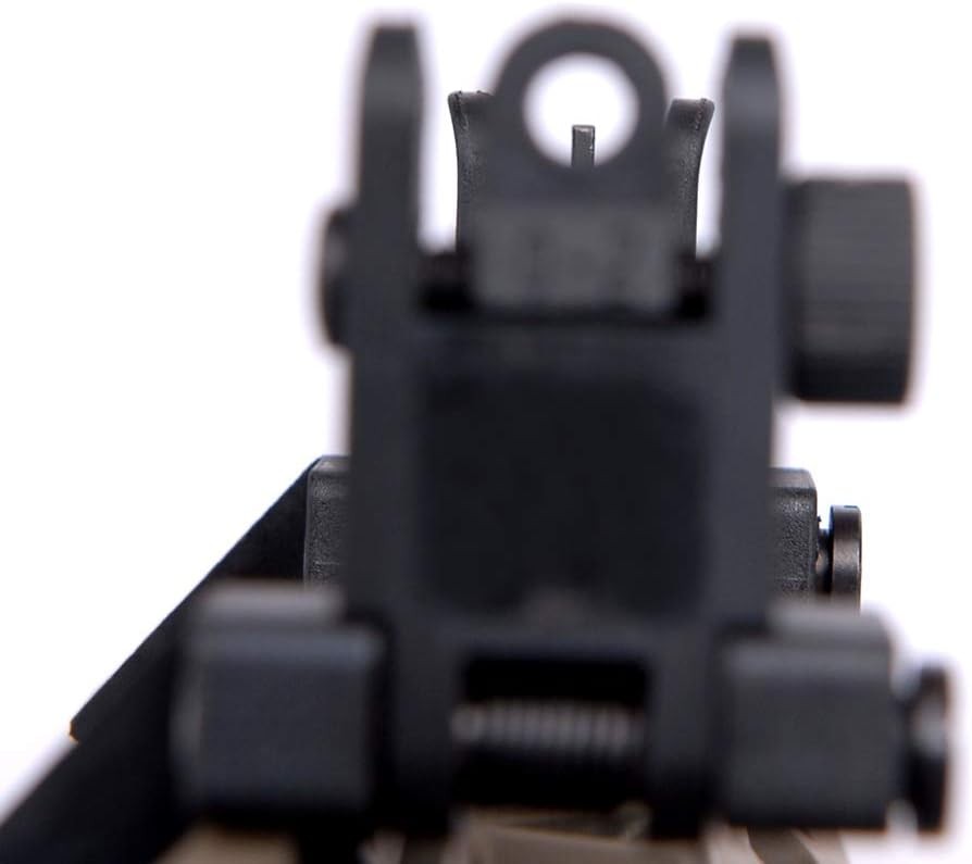 Ultralight Flip Up Sight 45 Degree Offset Rapid Transition Front and black
