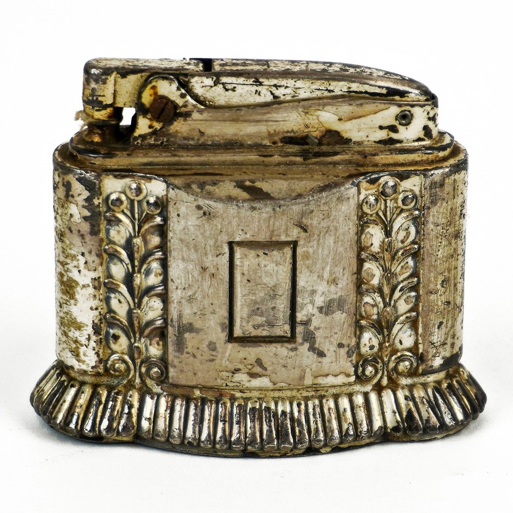 Vintage Ronson Silver Plate/Tone Diana Table Lighter - Untested -N