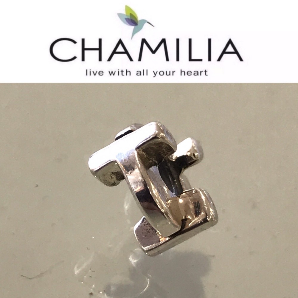 Chamilia Sterling Silver Charm Bead Initial T