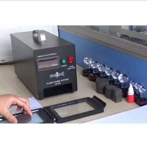 220V Digital Photosensitive seal Flash Stamp Machine Selfinking Stamping Making