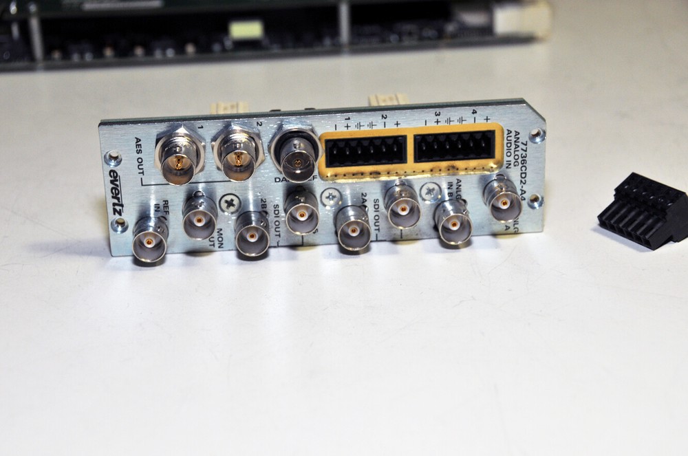 Evertz 7736CD2-A4 Dual Composite Decoder with 3RU Backplane