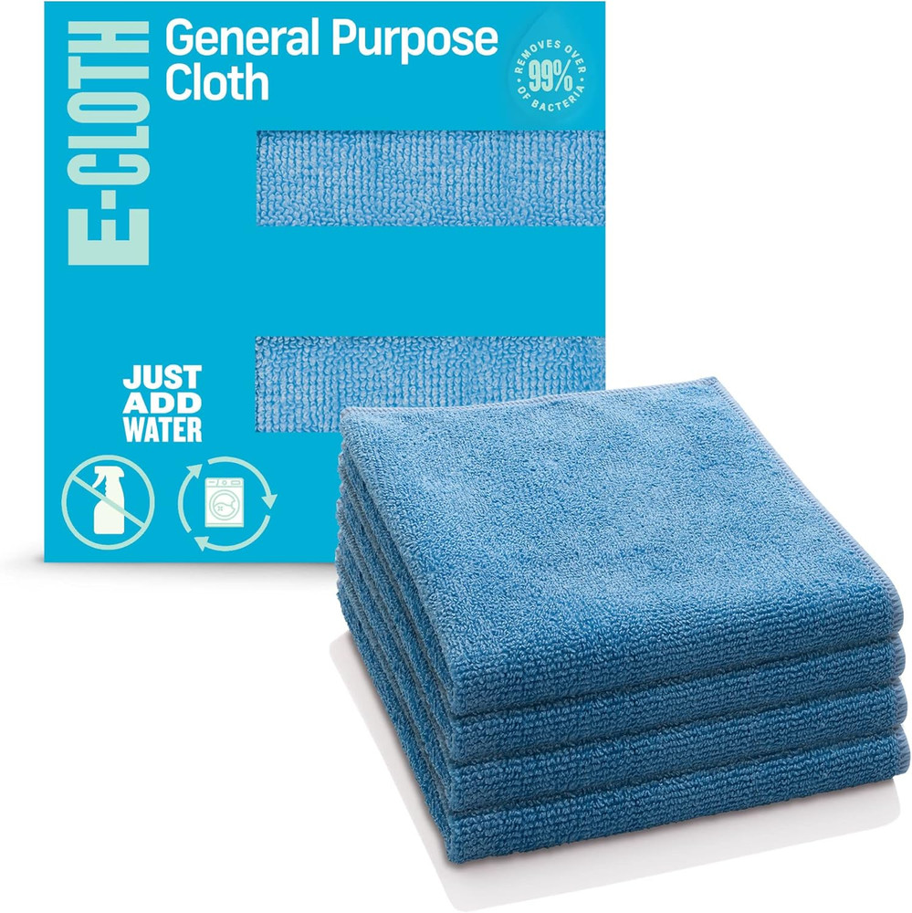 Microfiber Cloth, World'S Leading Premium Microfiber Cleaning Cloth, Blue 4 Pack