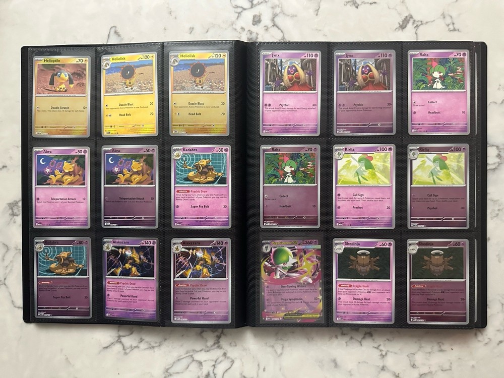 Mega Evolutions - Complete Base Set - C,U,R,RR and Reverses - With Binder